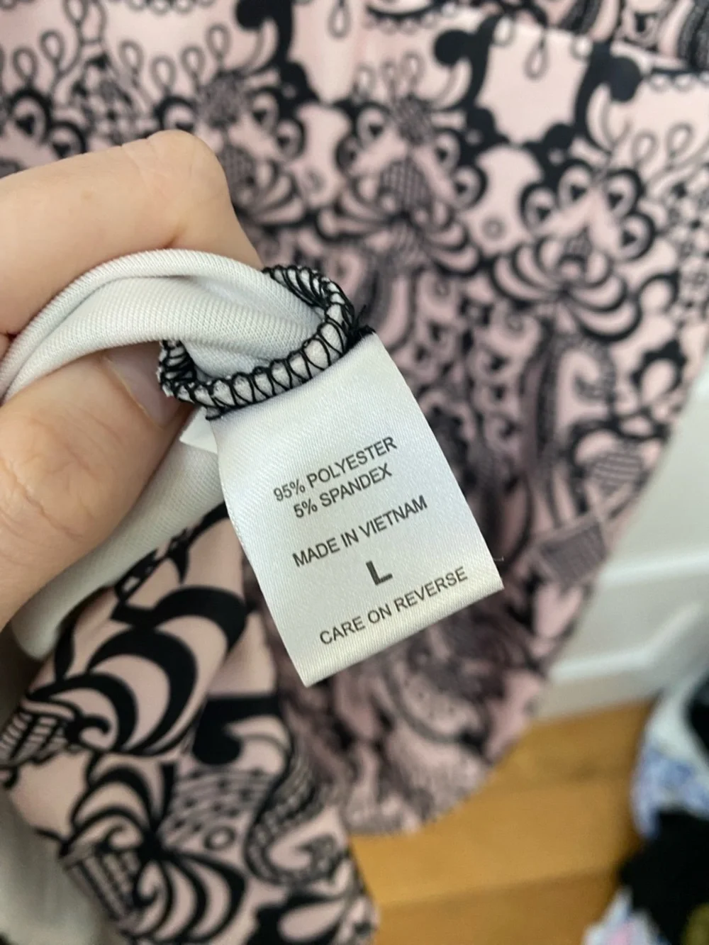 New York and Company Pink and black sheath dress - Picture 7 of 8